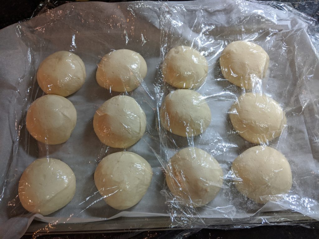 Potato bread rolls playing a game of Not-Touching-You