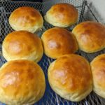 Potato bread rolls fresh from the oven